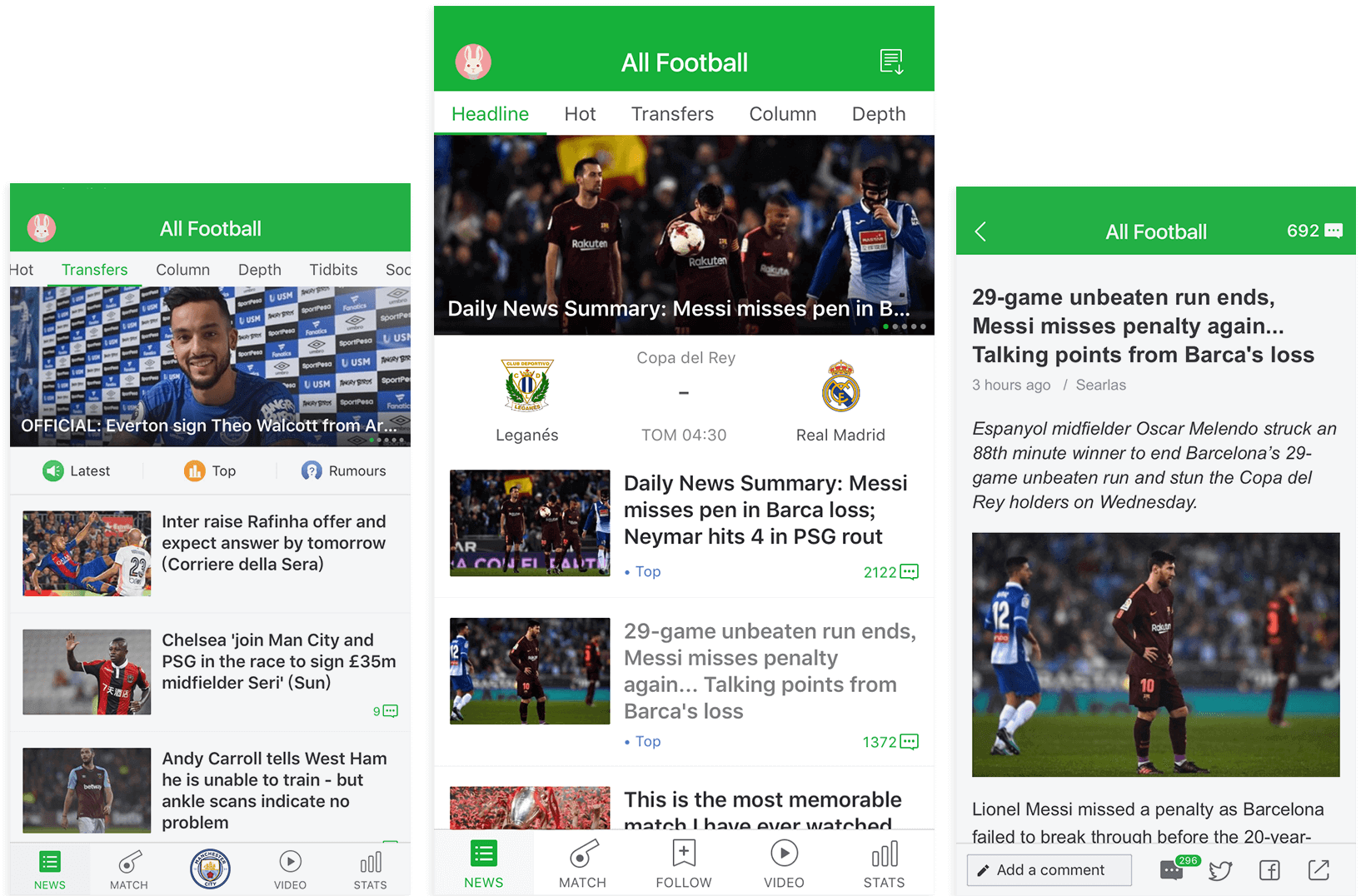 football news app
